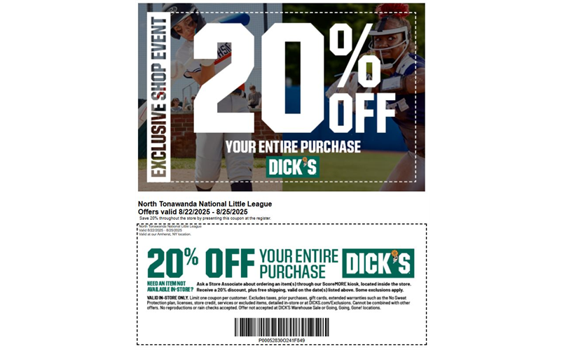 DICKS Shopping Event Fall 2025